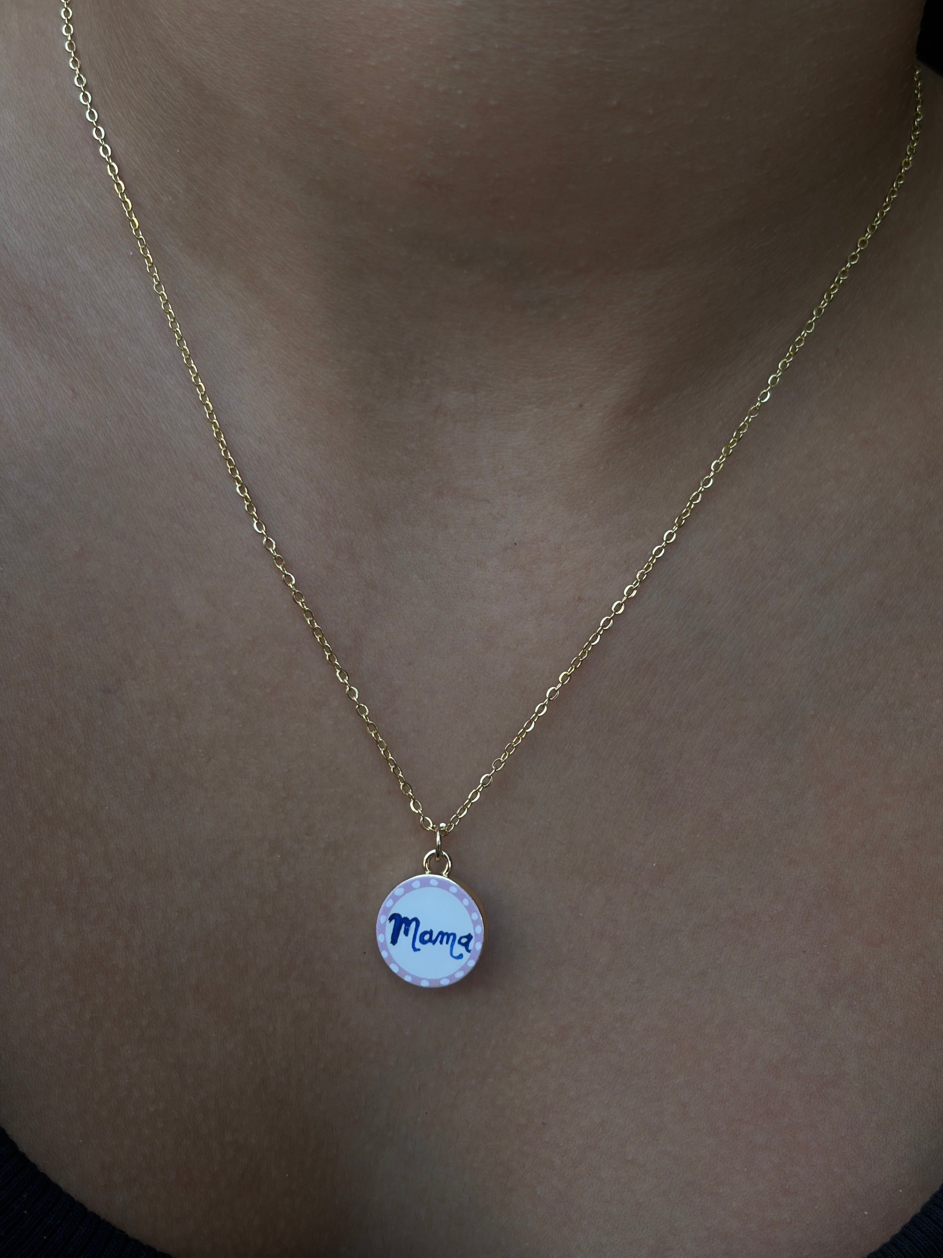 Collar minimalista « Mama »
