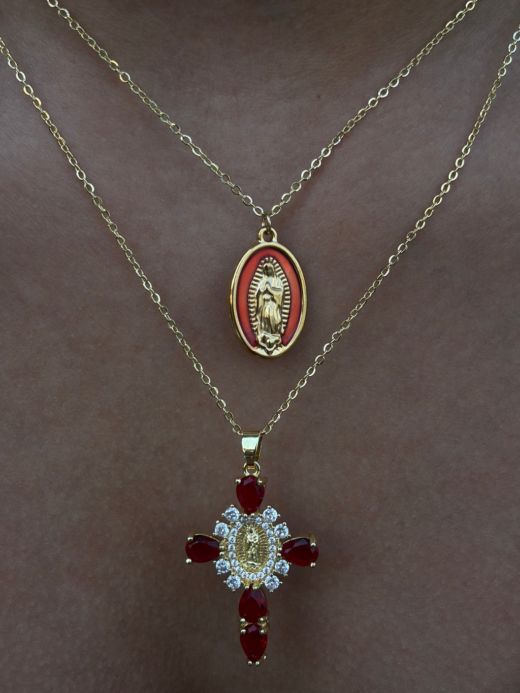 Conjunto de collares cristianos