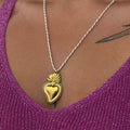 Collar ajustable corazón Santa Maria